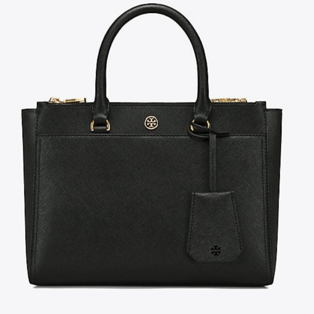 Tory Burch Robinson double zip tote